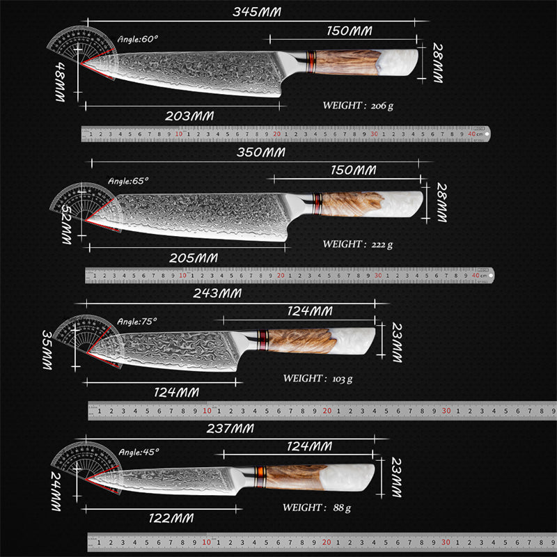 KAISHI - Vit set i 4 delar
